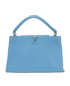 MM Capucines, &pound;1,900, Handbags, Blue, Leather, Front view